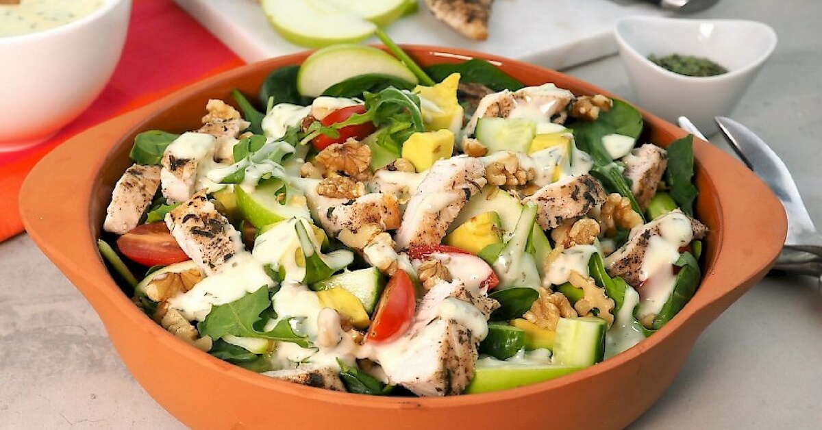 tarragon chicken waldorf salad