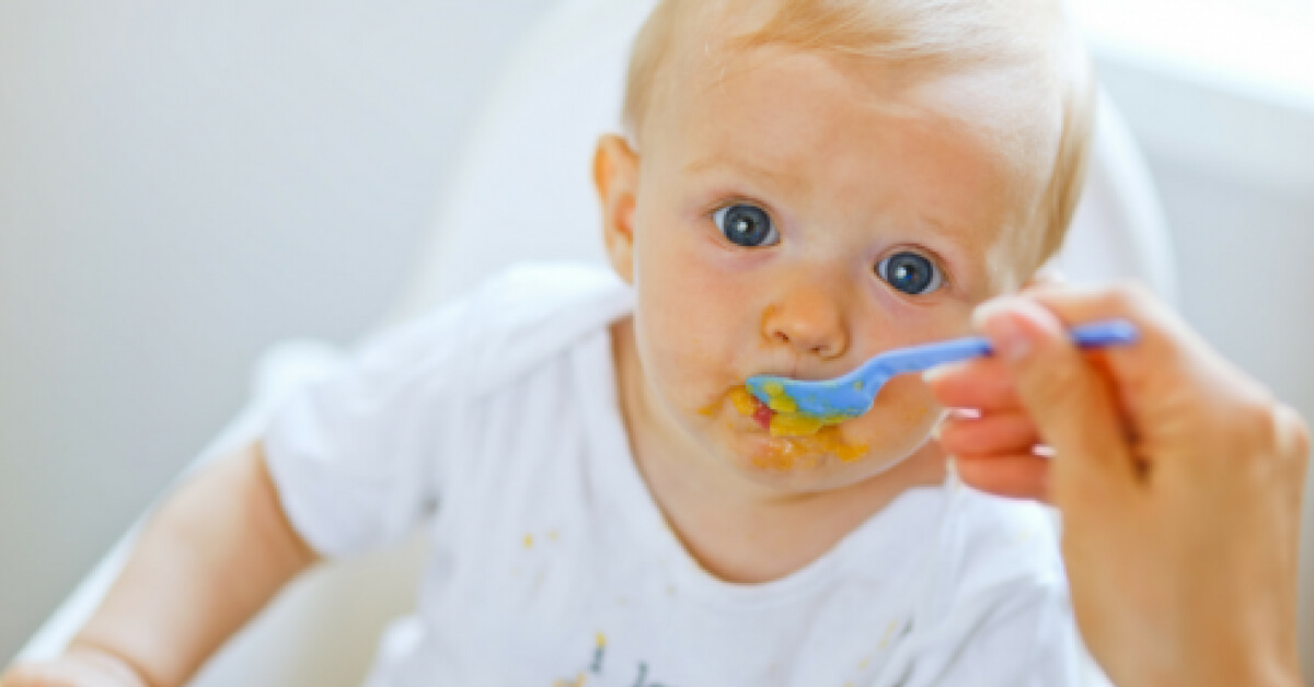 baby eating