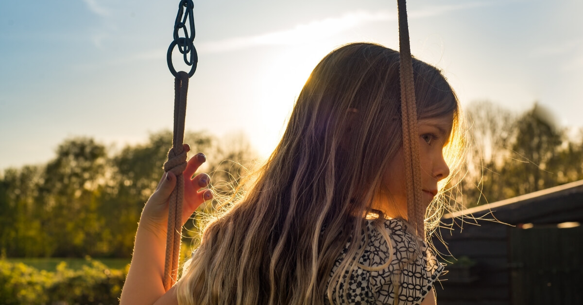 girl on a swing