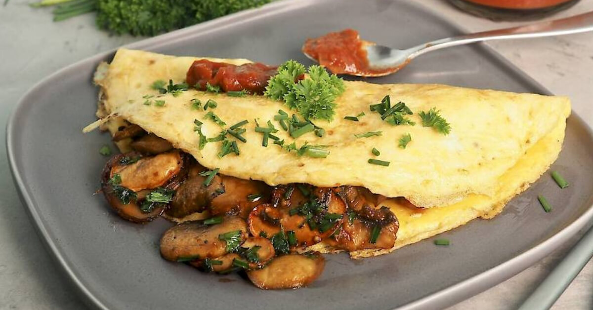 susan joy's mushroom omelette