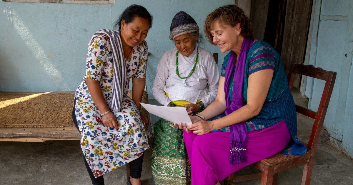 Lyn Wake in Nepal