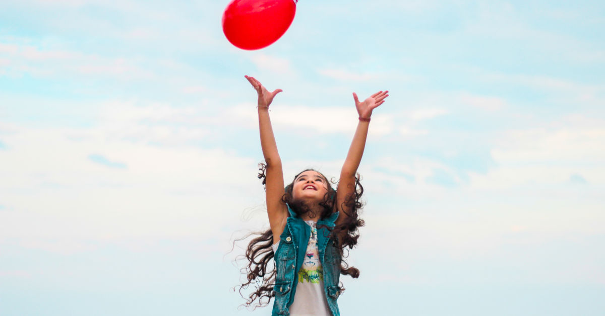 Girl playing