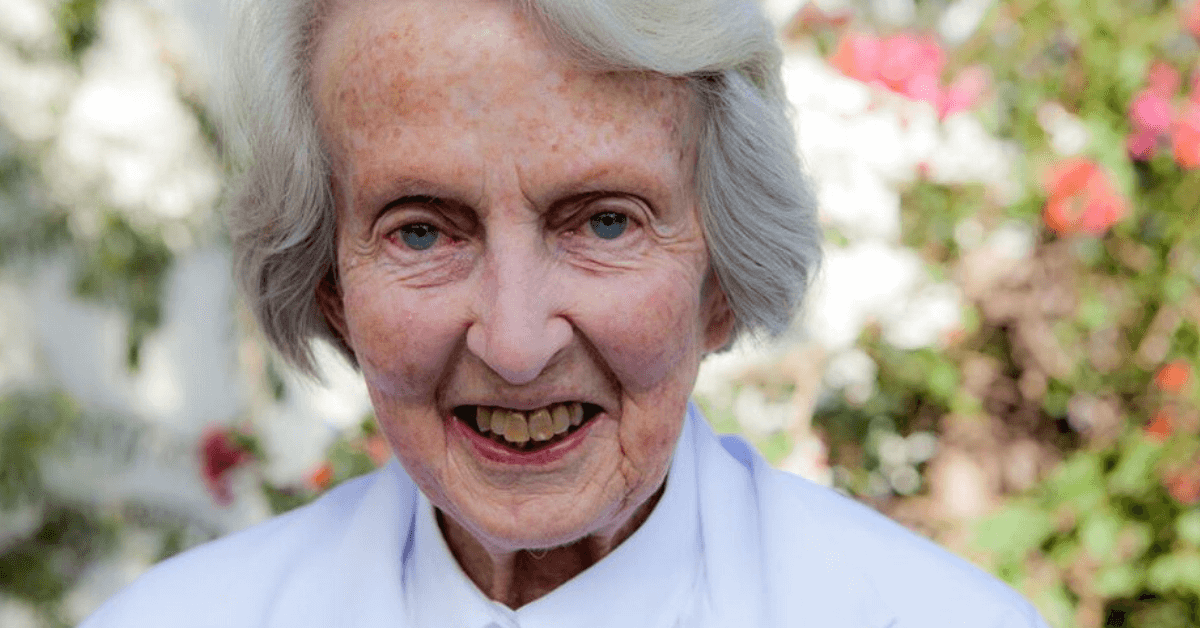 Close up of Catherine hamwell smiling