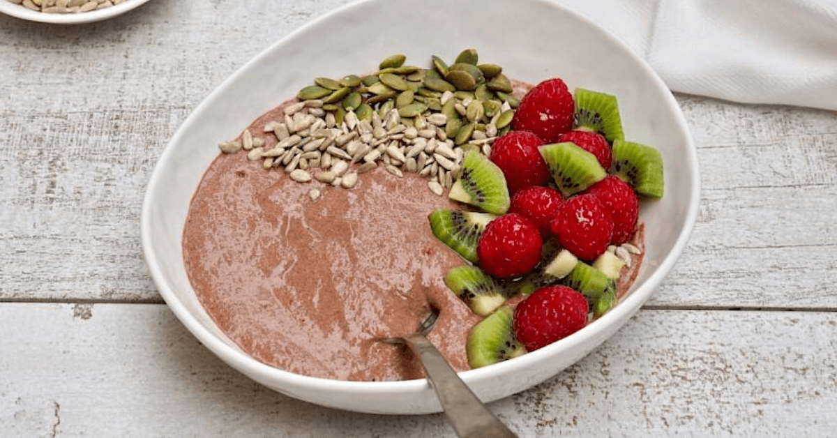 Susan joy's raspberry and chocolate chia bowl