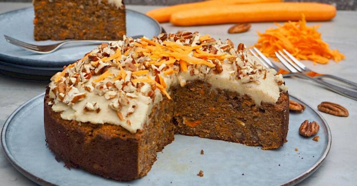 photo of susan joy's carrot and pecan cake