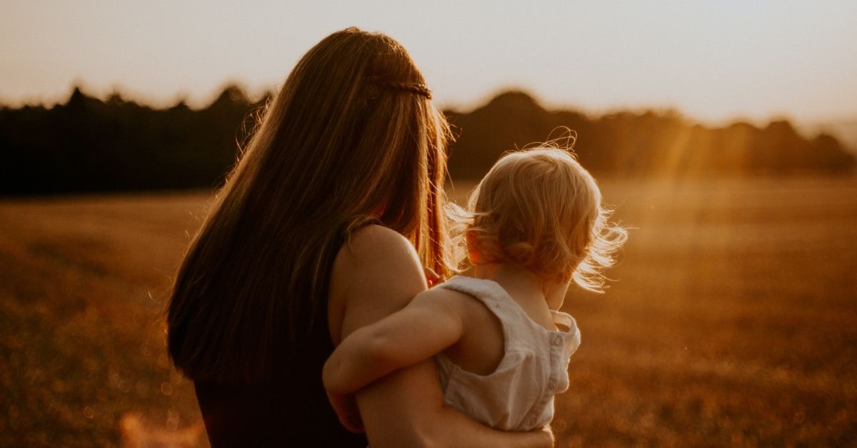 woman and baby daughter