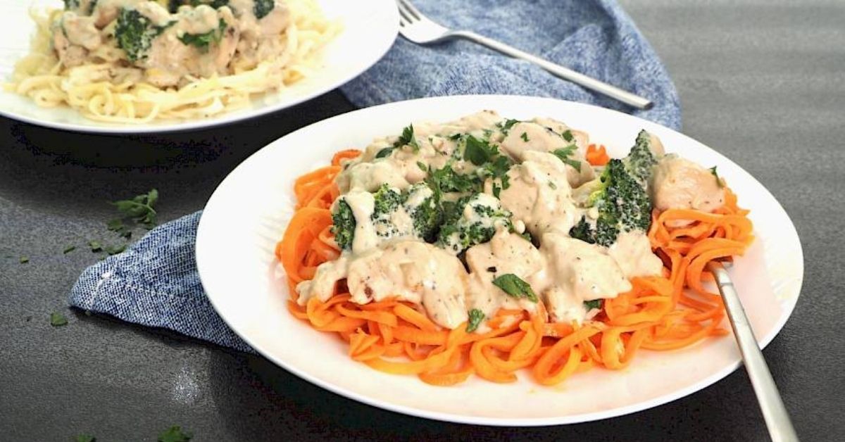 susan joy's chicken broccoli alfredo