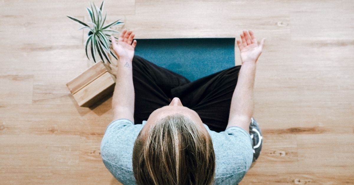 girl meditating