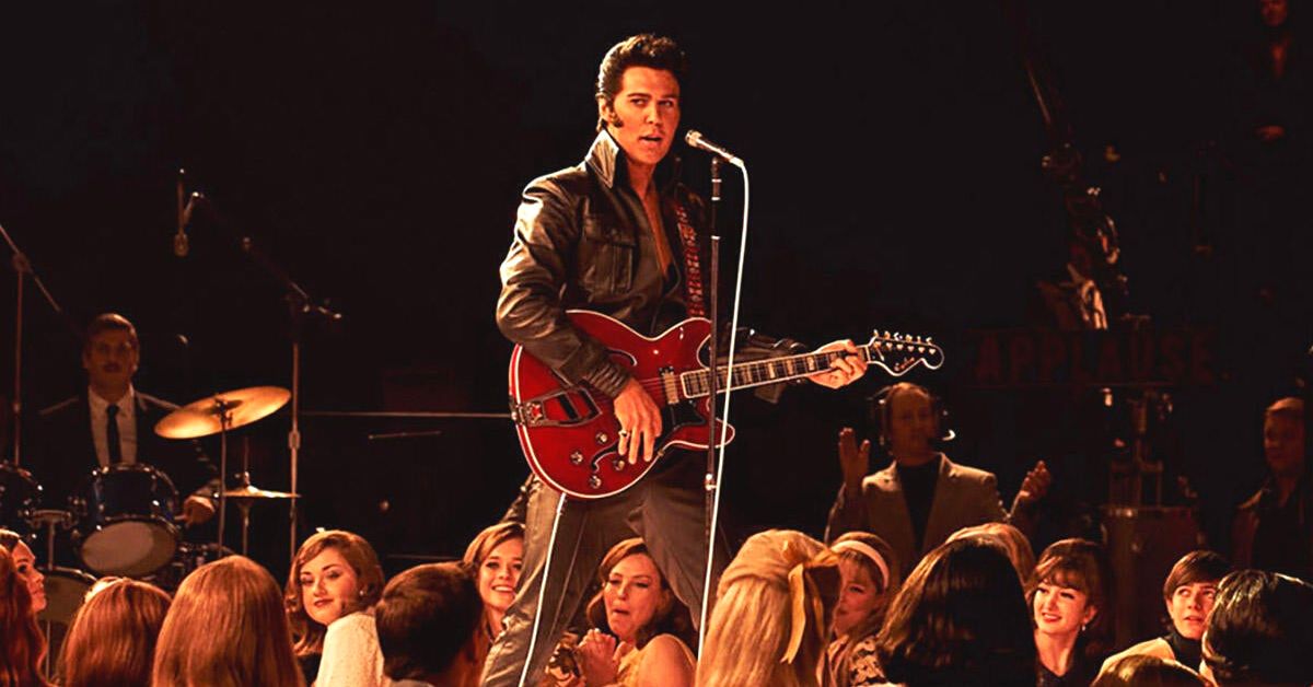 Austin Butler in a scene from Elvis the movie