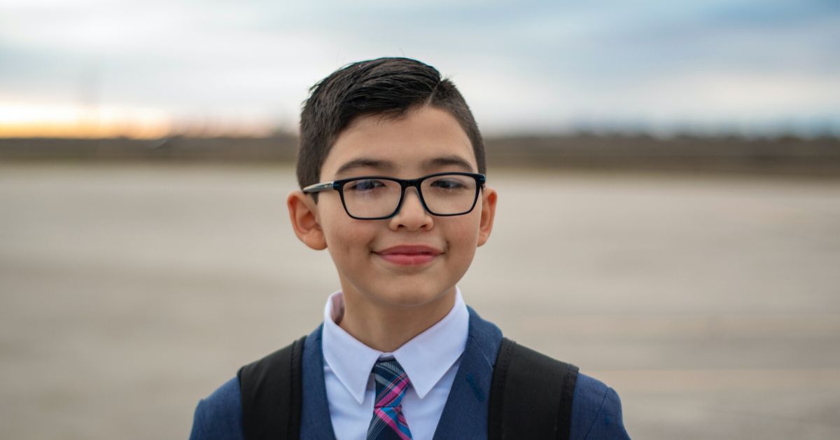 Boy in SChool uniform