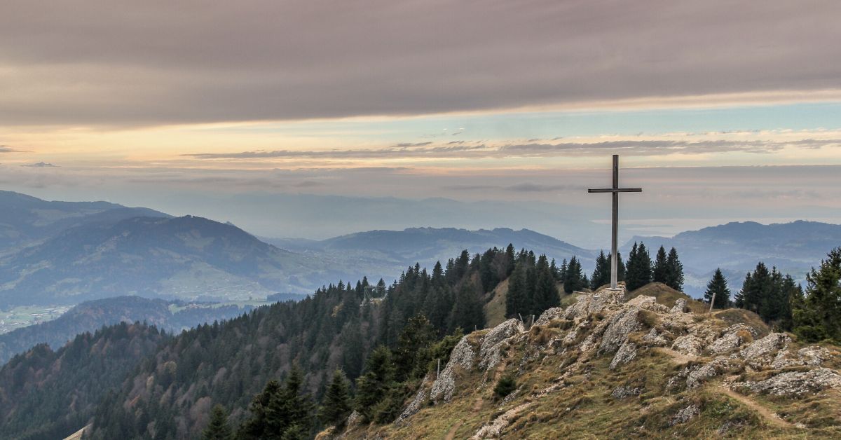 Cross on a hill