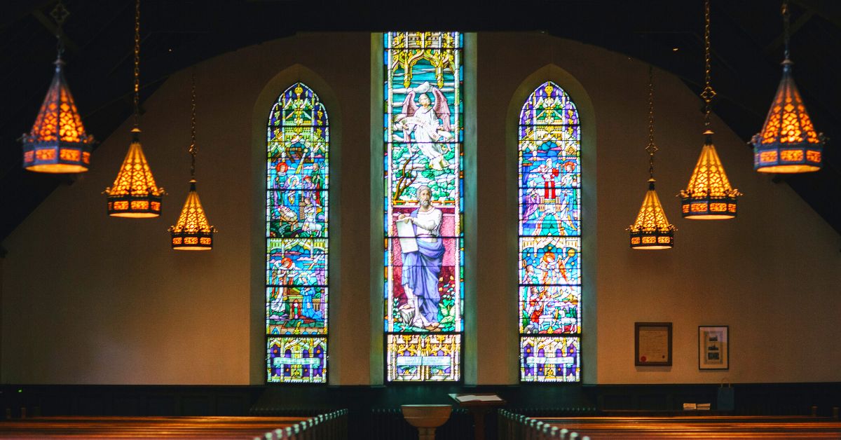 Inside a traditional church