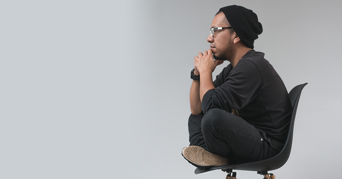 Man sitting and thinking